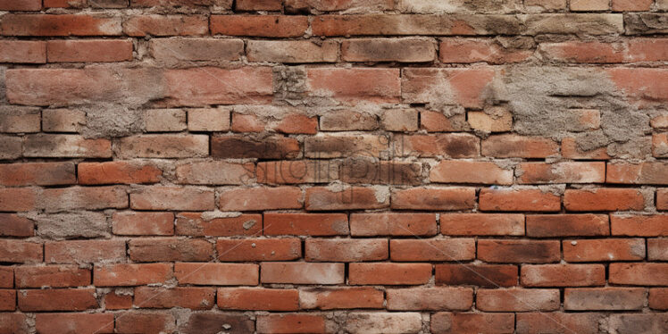 An unplastered brick wall - Starpik Stock