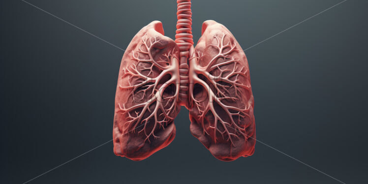 Anatomical images of human lungs - Starpik Stock