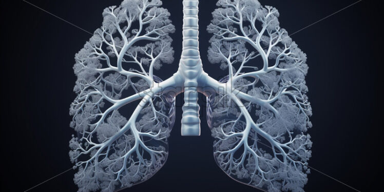 Anatomical images of human lungs - Starpik Stock