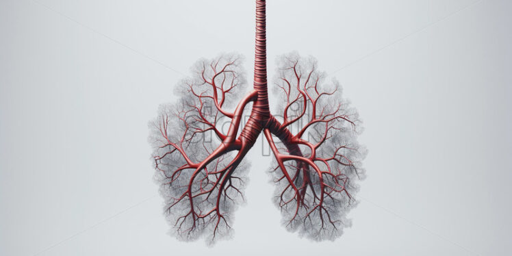 Anatomical images of human lungs - Starpik Stock