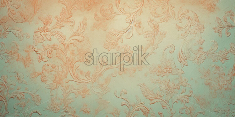 Baroque vintage pattern background with imperial royal ornament - Starpik Stock