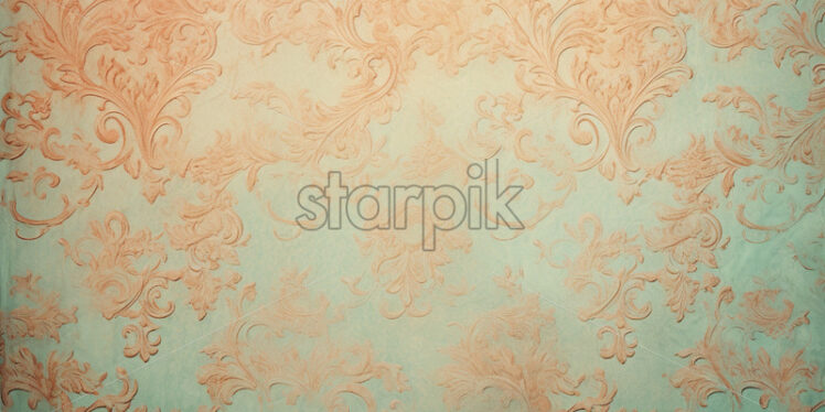 Baroque vintage pattern background with imperial royal ornament - Starpik Stock