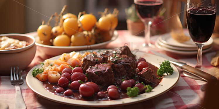 Beef bourguignon or in english beef Burgundy - Starpik Stock