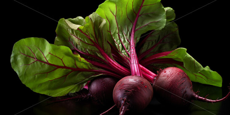 Beetroot on a black background - Starpik Stock