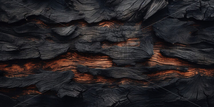 Burnt black wood with texture - Starpik Stock