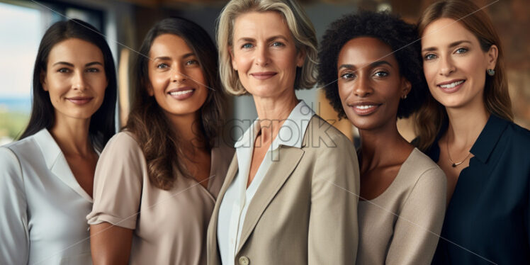 Business women team portrait successful colleagues together - Starpik Stock