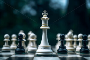 Chess pieces on a game board - Starpik Stock