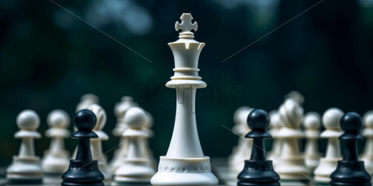 Chess pieces on a game board - Starpik Stock