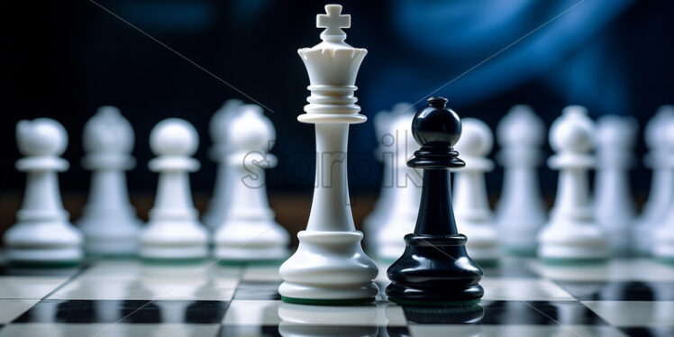 Chess pieces on a game board - Starpik Stock