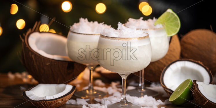 Coconut cocktail drinks specials - Starpik Stock