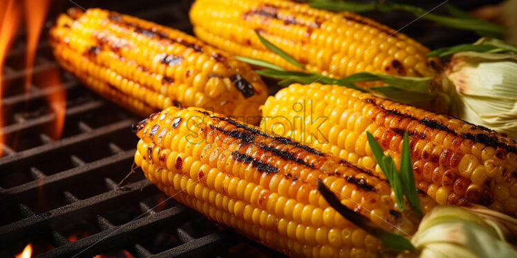 Corn on the grill - Starpik Stock