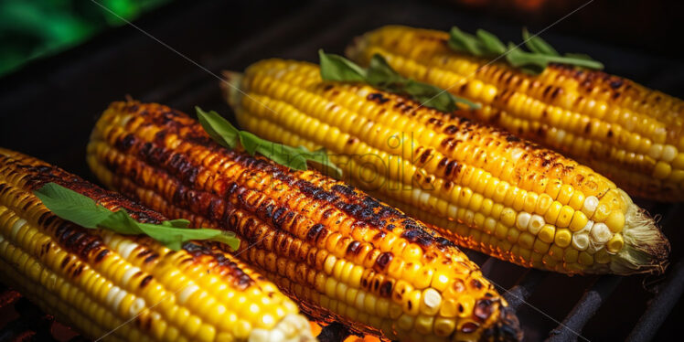 Corn on the grill - Starpik Stock