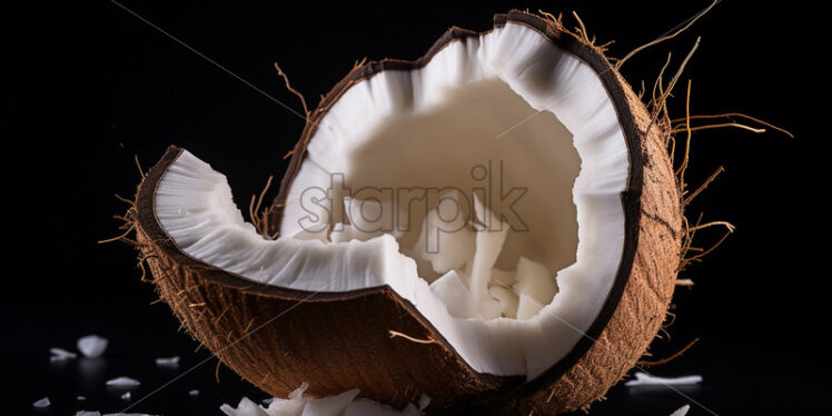 Cracked coconut - Starpik Stock