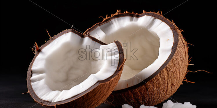 Cracked coconut - Starpik Stock