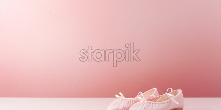 Dancing shoes on a pastel background - Starpik Stock