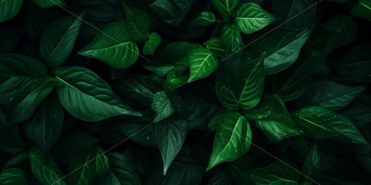 Dark green leaves, background - Starpik Stock