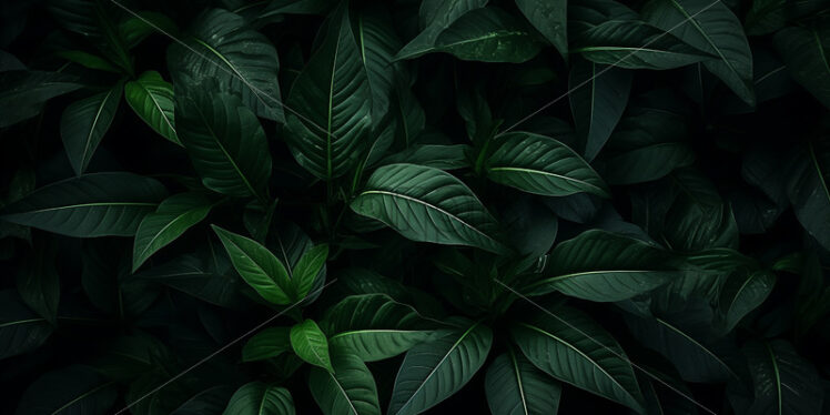 Dark green leaves, background - Starpik Stock