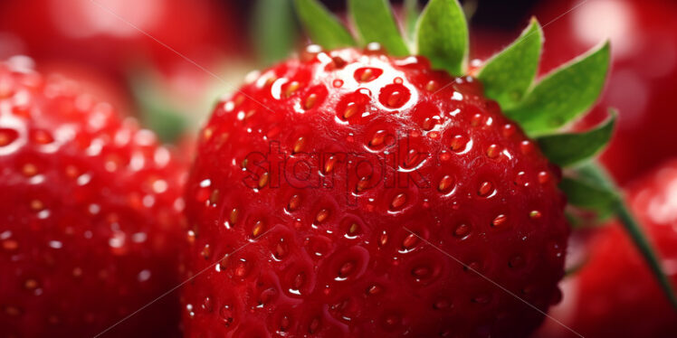 Delicious strawberries, close-up image - Starpik Stock