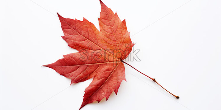 Fallen yellow leaves on white background - Starpik Stock