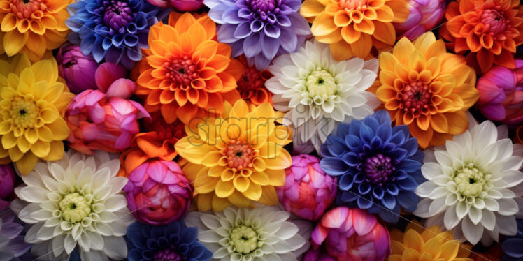 Flowers pattern background beauty bouquet - Starpik Stock