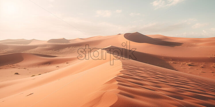 Footprints in the desert - Starpik Stock