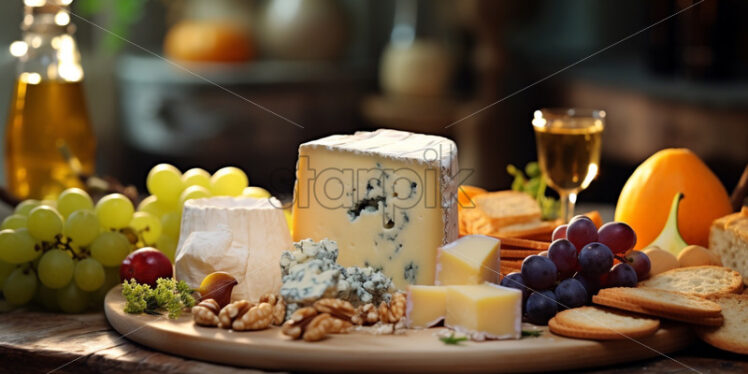 French cheese gourmet plate - Starpik Stock