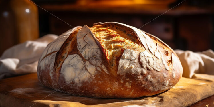 Fresh bread on a table - Starpik Stock