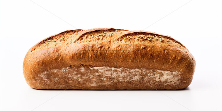 Fresh bread on a white background - Starpik Stock