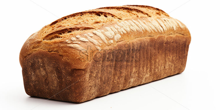 Fresh bread on a white background - Starpik Stock