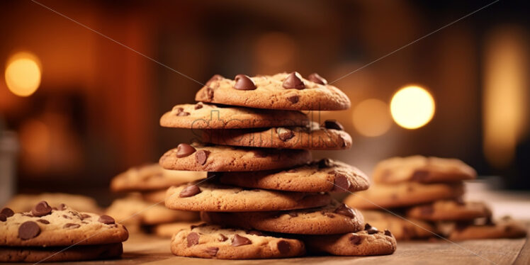 Fresh cookies on a plate - Starpik Stock