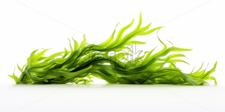 Fresh seaweed on a white background - Starpik Stock