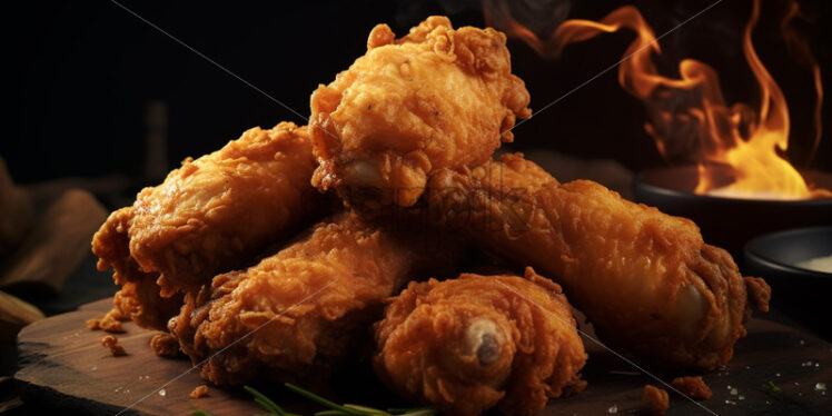 Fried chicken wings - Starpik Stock