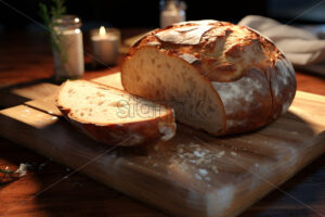 Generative AI a freshly baked loaf of bread - Starpik Stock