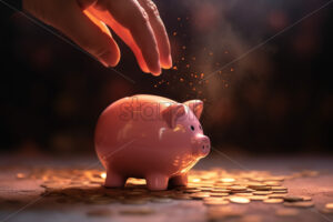 Generative AI a hand that puts money in the piggy bank - Starpik Stock