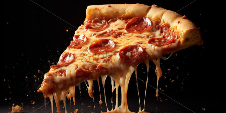 Generative AI a slice of delicious pizza - Starpik Stock