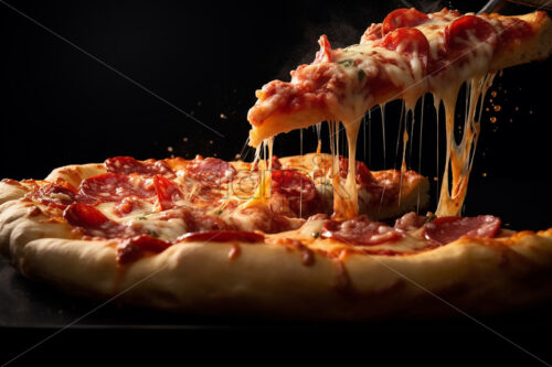 Generative AI a slice of delicious pizza - Starpik Stock