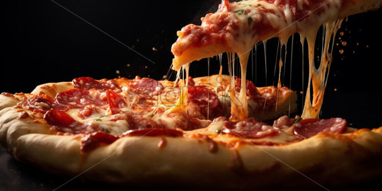 Generative AI a slice of delicious pizza - Starpik Stock