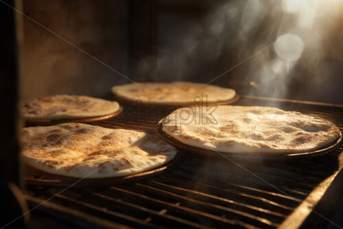 Generative AI pies made from fresh lavash from the farm - Starpik Stock