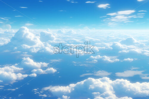 Generative AI some beautiful clouds - Starpik Stock