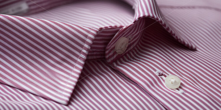 Generative AI the texture and collar of a checkered shirt - Starpik Stock