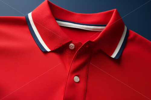 Generative AI the texture and collar of a polo shirt - Starpik Stock