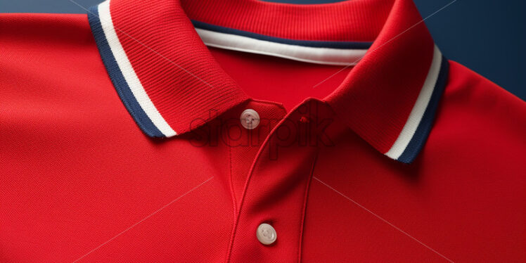 Generative AI the texture and collar of a polo shirt - Starpik Stock