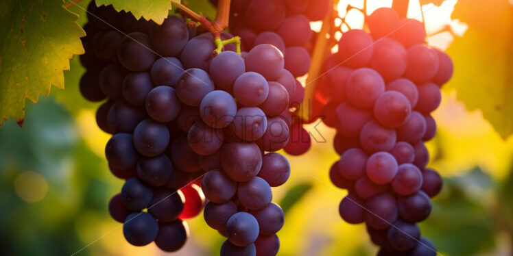 Grapes for wine on the vine - Starpik Stock