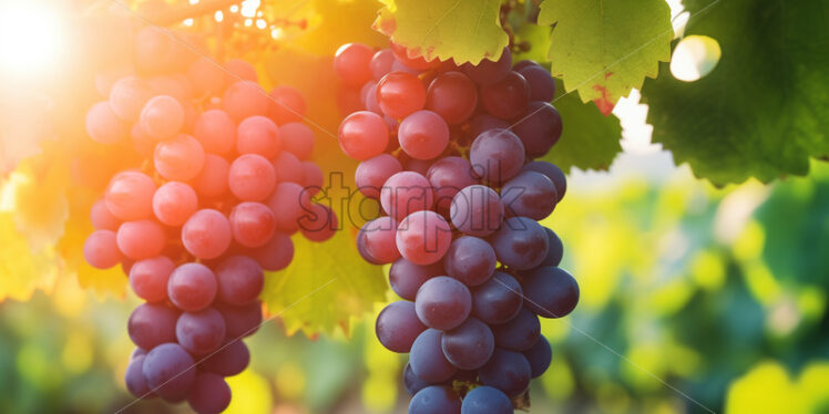 Grapes for wine on the vine - Starpik Stock