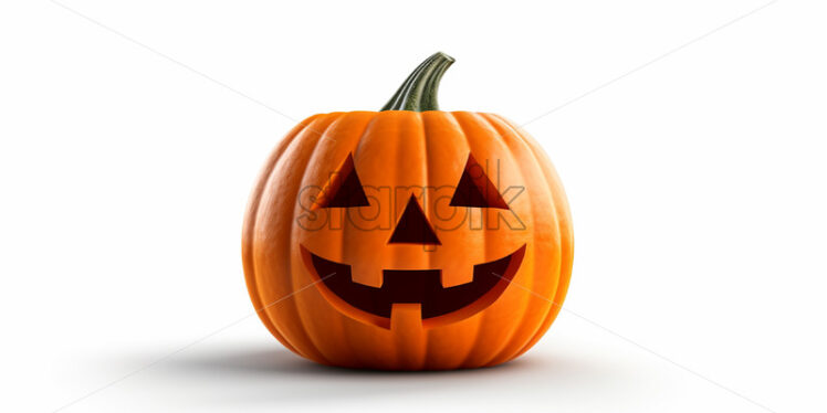 Halloween pumpkins on neutral background - Starpik Stock