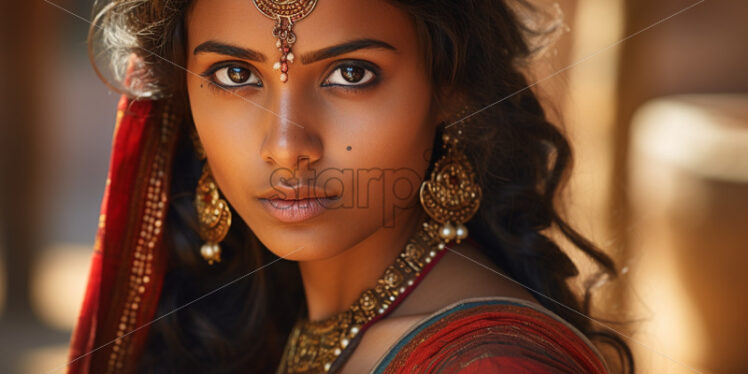 Indian woman portrait beauty - Starpik Stock