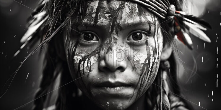 Indigenous Girl in the Amazon Brazil - Starpik Stock
