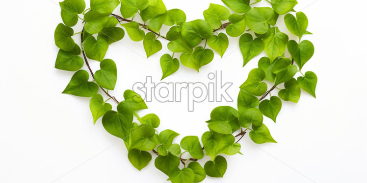 Ivy plants in the shape of a heart - Starpik Stock