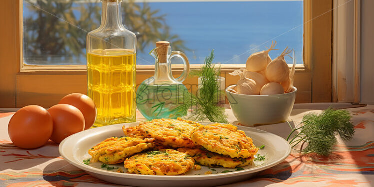 Kartoffelpuffer a german potato pancakes - Starpik Stock