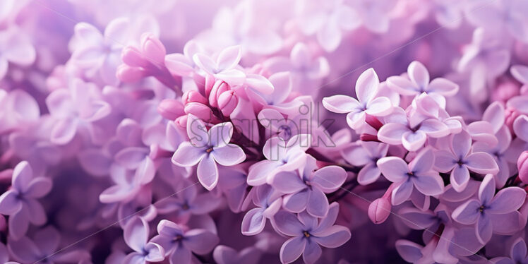 Lilac flowers, macro photo - Starpik Stock